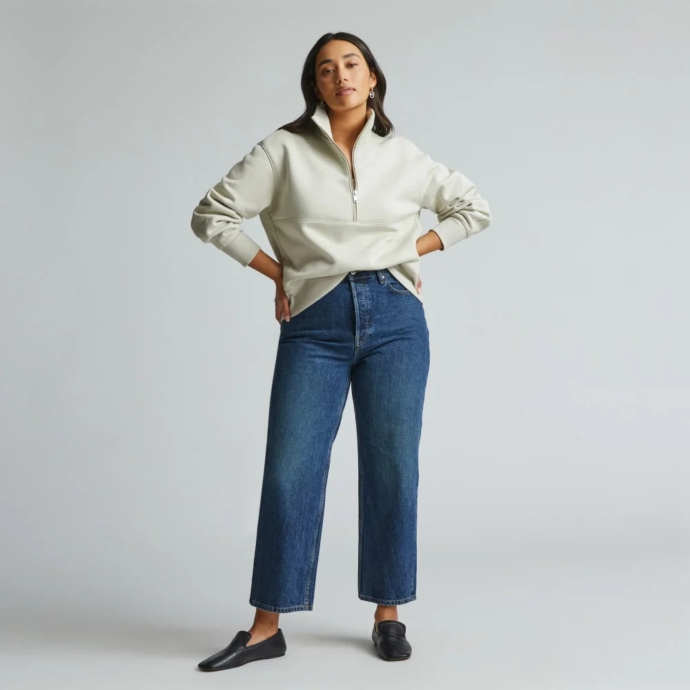 The ReTrack Half-Zip Sweatshirt | Pelican (2)