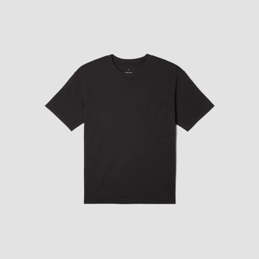 The Organic Cotton Relaxed Pocket Tee | Black (3)