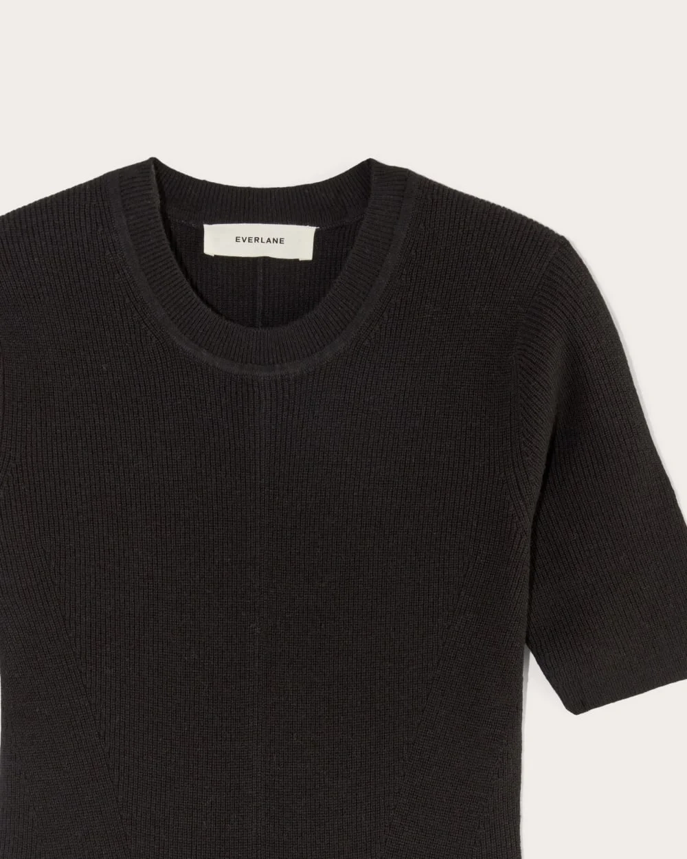 The Ribbed Sweater Dress | Black (3)