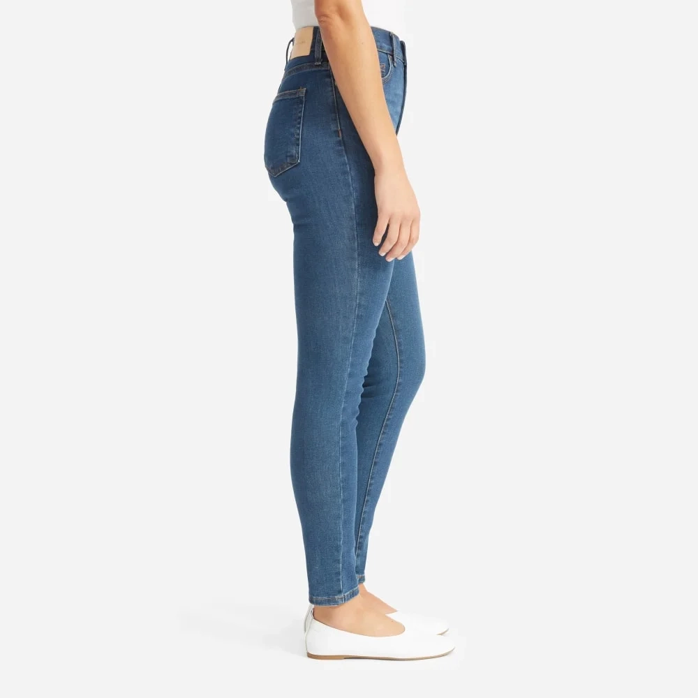 The Authentic Stretch High-Rise Skinny | Mid Blue | 28.5" Inseam (3)