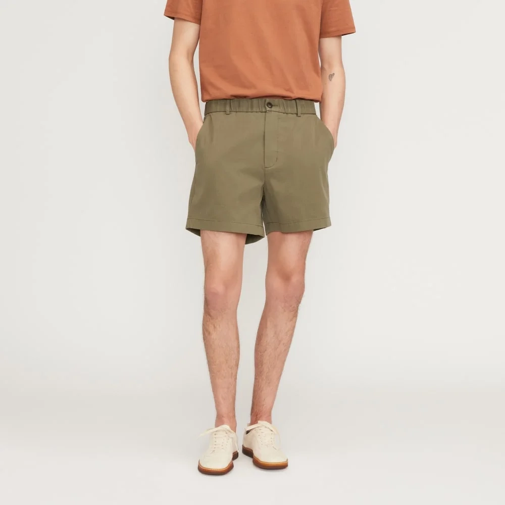 The Pull-On Performance Chino 5" Short | Kalamata