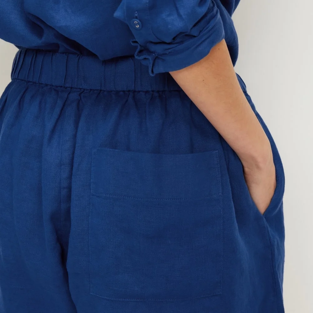 The Linen Boxer Short | Mazarine Blue (2)