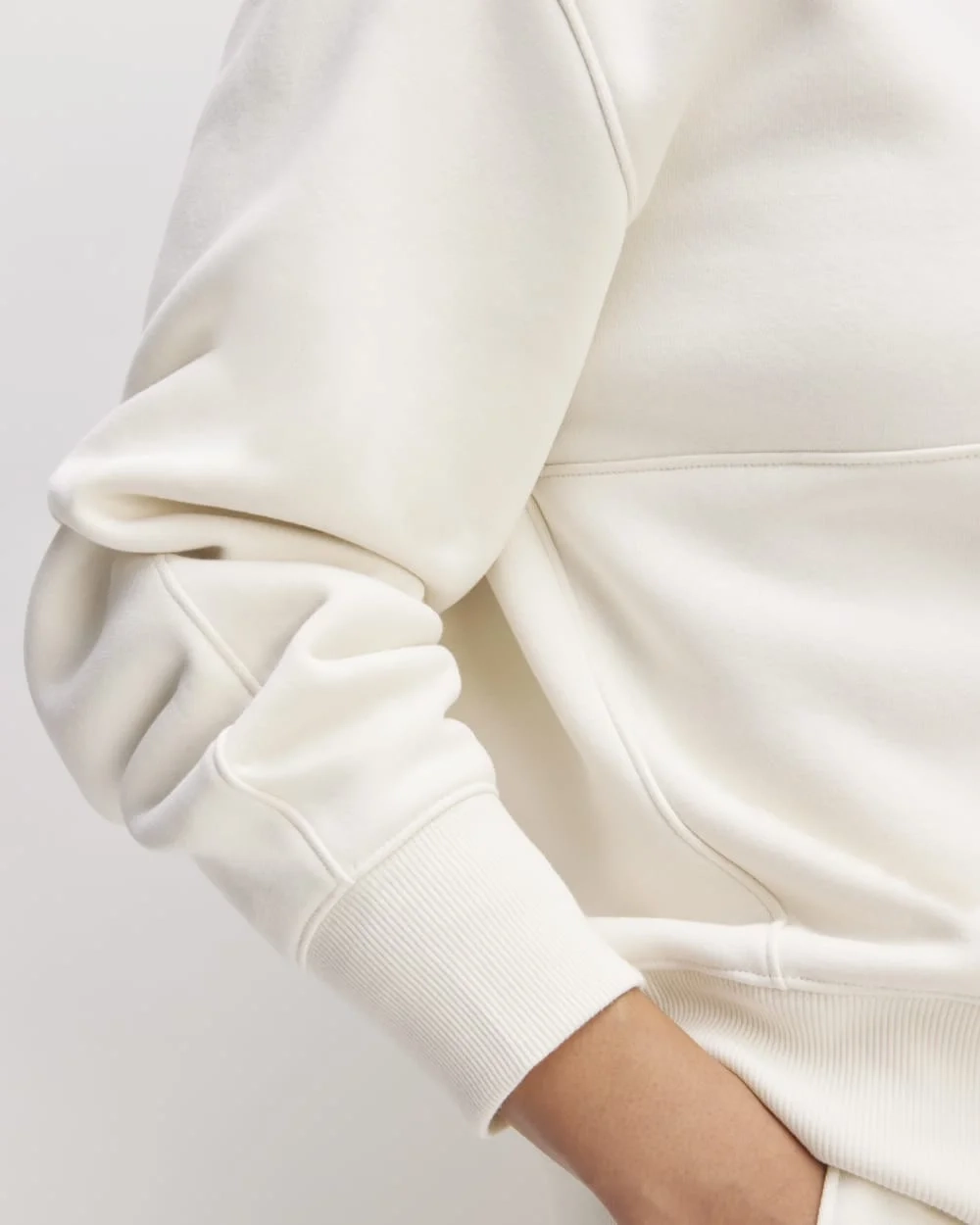 The ReTrack Half-Zip Sweatshirt | Bone (2)