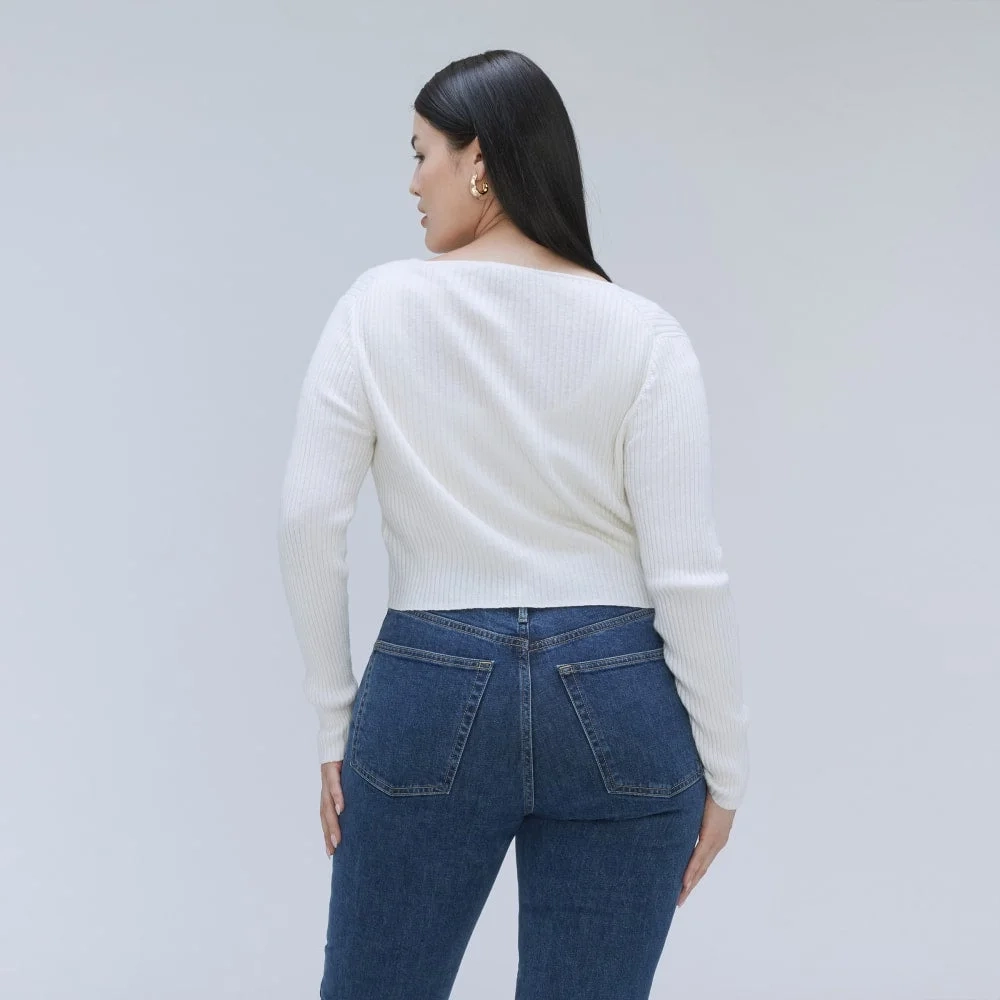 The Cotton-Merino Front-Tie Top | Snowflake (4)