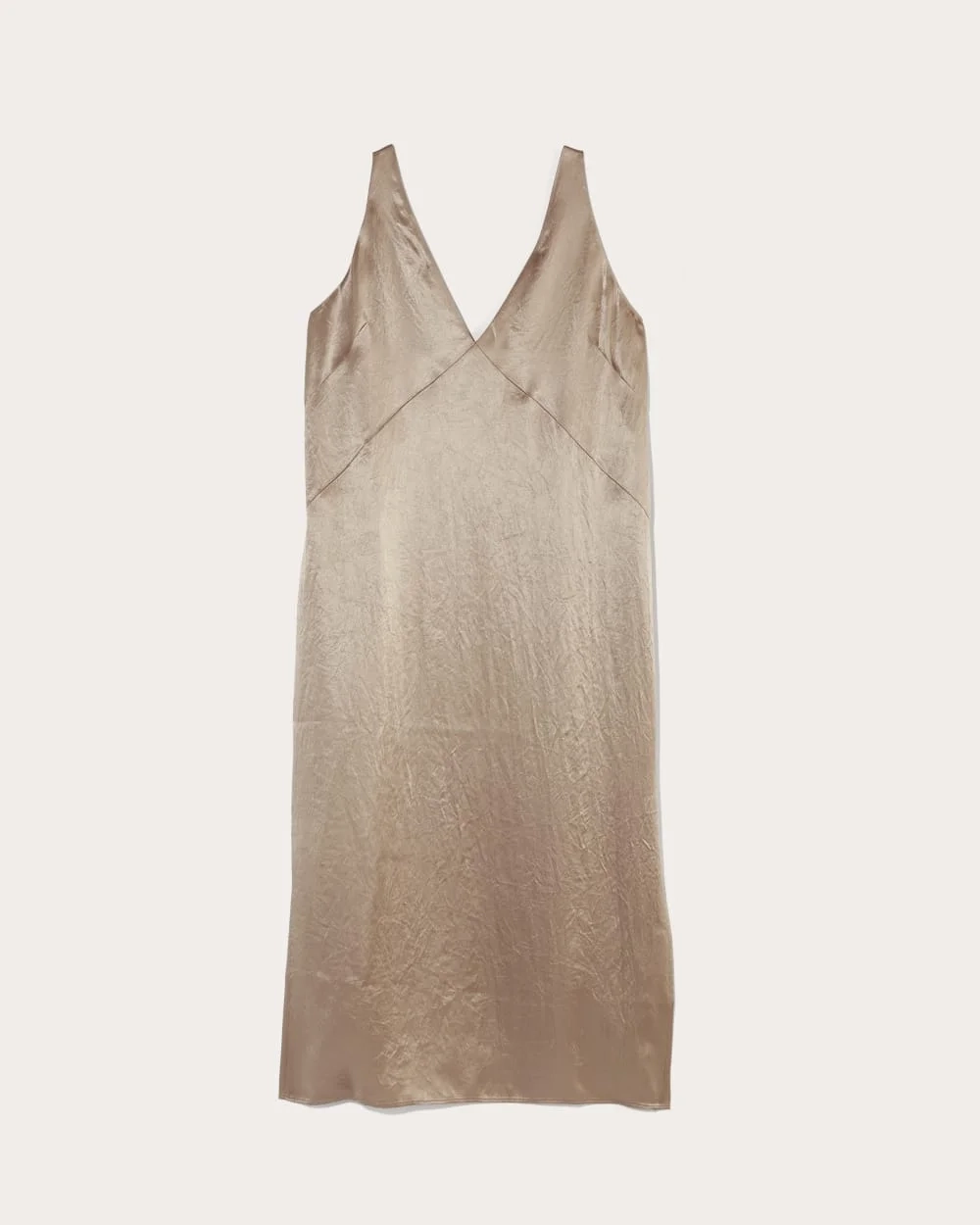 The Satin Slip Dress | Champagne (3)