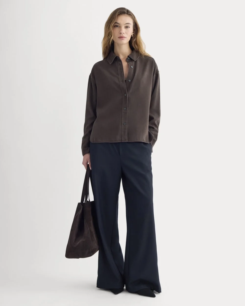 Boxy Shirt in Buttersoft | Coffee Bean (2)