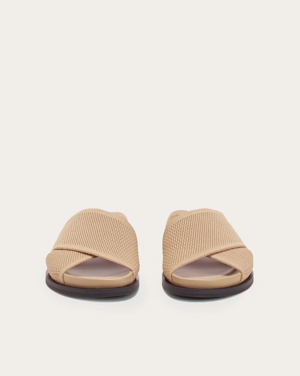 The ReKnit Form Crossover Sandal | Caramel (2)