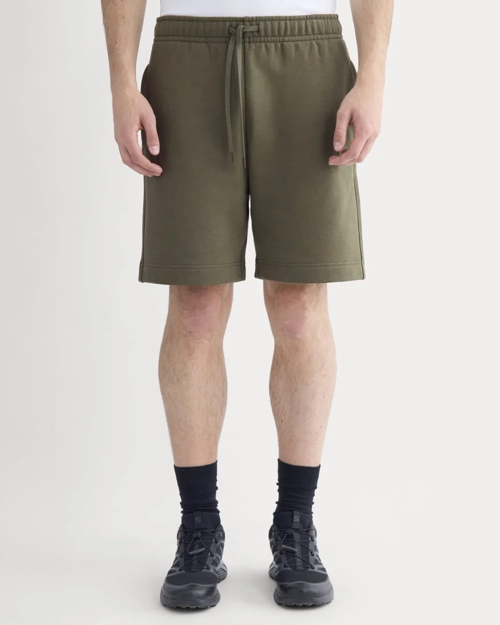 Luxe Fleece Easy Short | Olive Night (4)