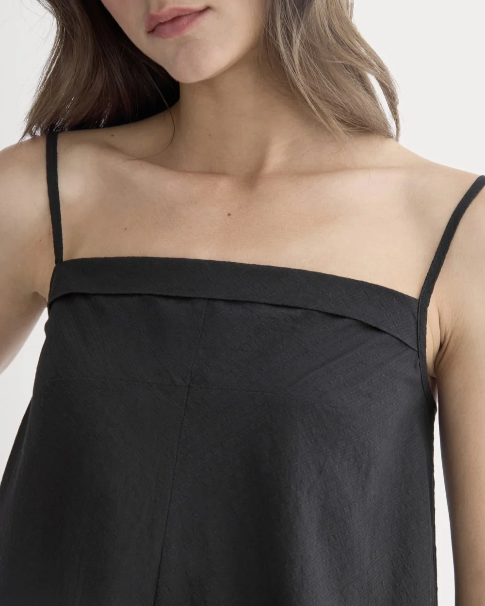 The Flowy Gauze Cami | Black (3)