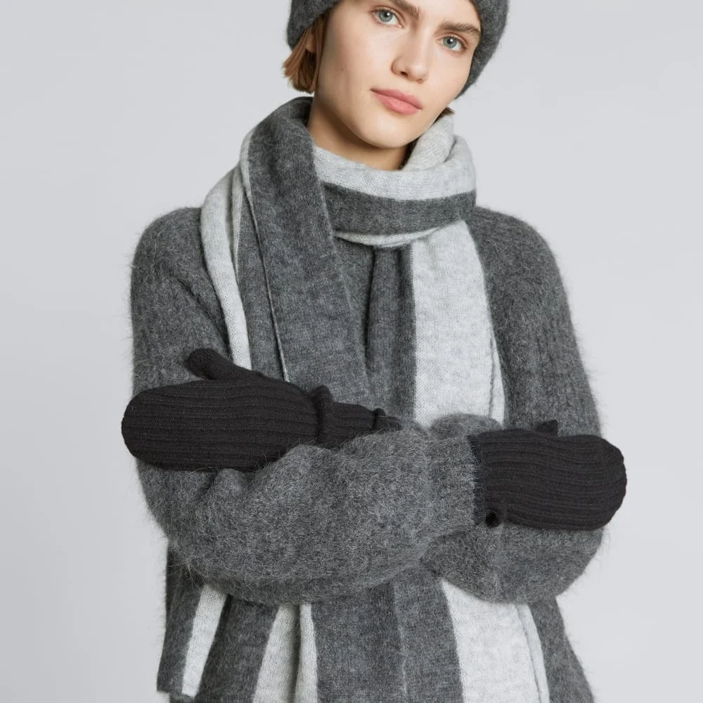 The Cashmere Mittens |  Black (3)