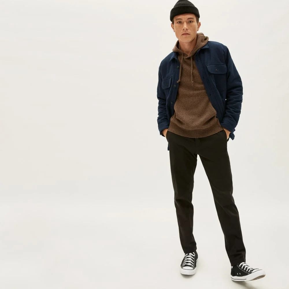 The ReNew Fleece-Lined Heavyweight Overshirt | Deep Navy (3)
