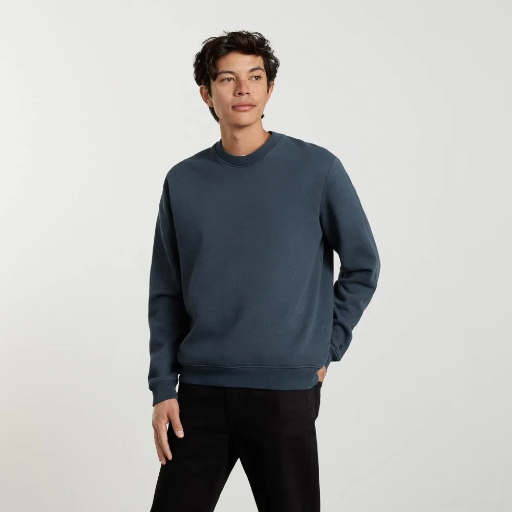 The Track Crewneck Sweatshirt | Kingfisher Blue (3)