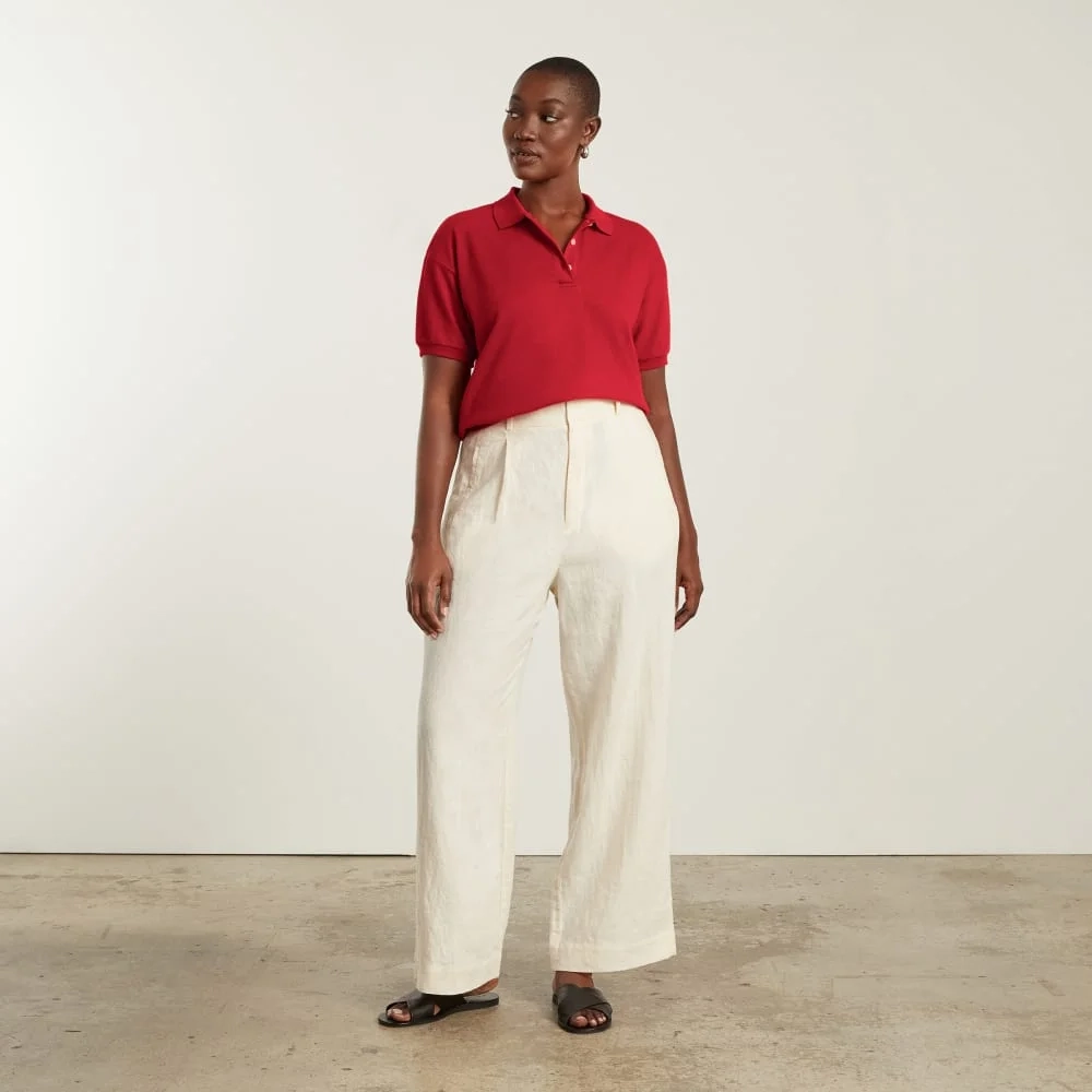 The Oversized Polo | Goji Berry (2)