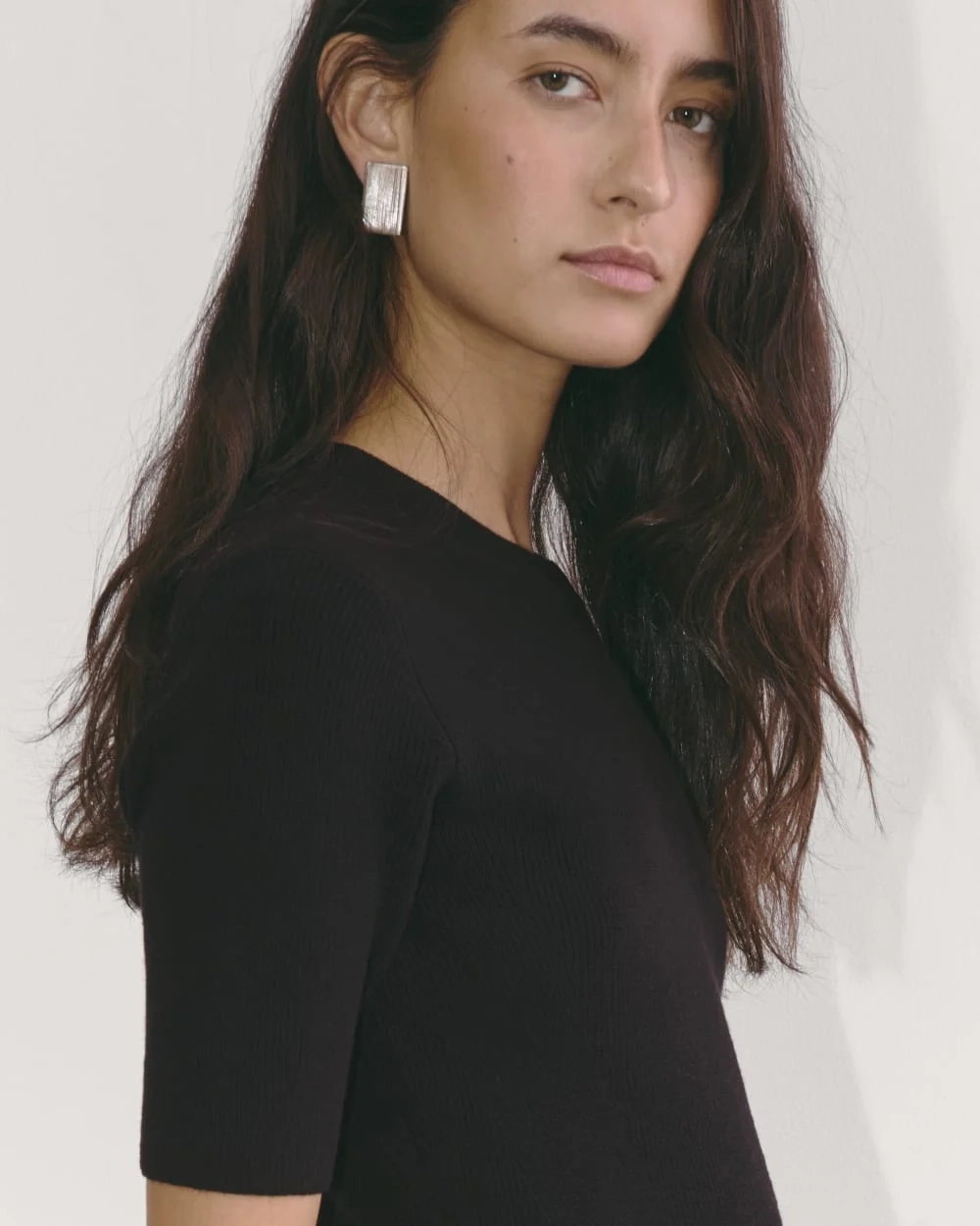 The Ribbed Sweater Dress | Black (4)