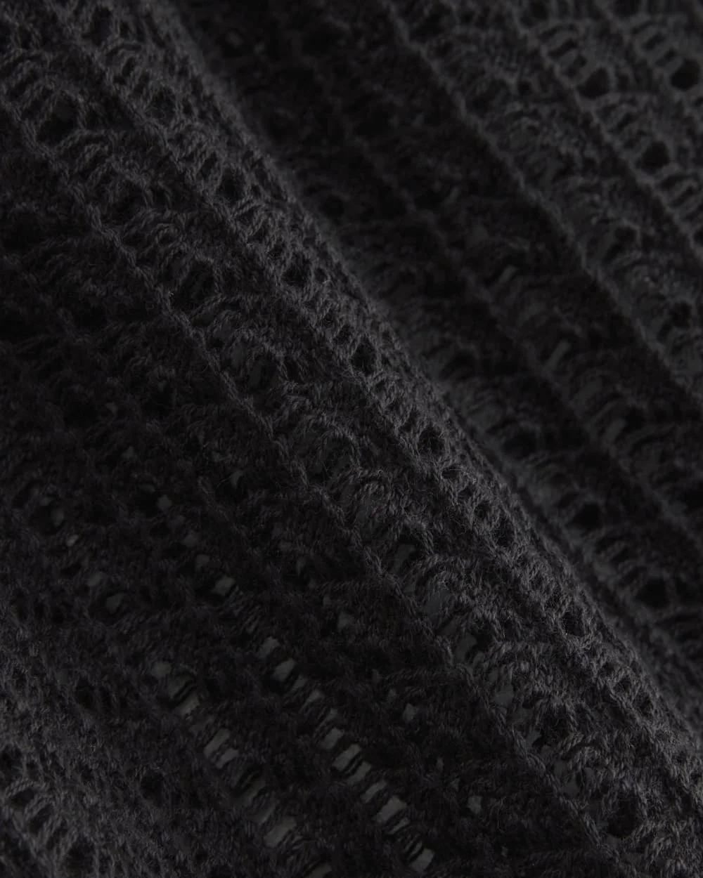 The Lace Knit Tank | Black (2)