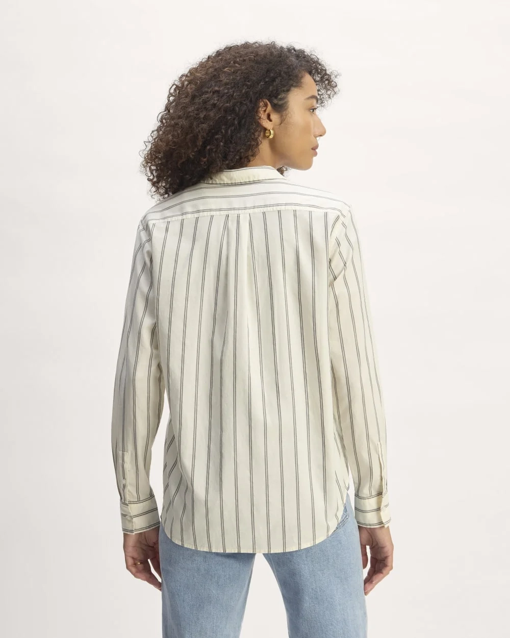 The Must-Have Shirt in Silky Cotton | Bone / Black (3)