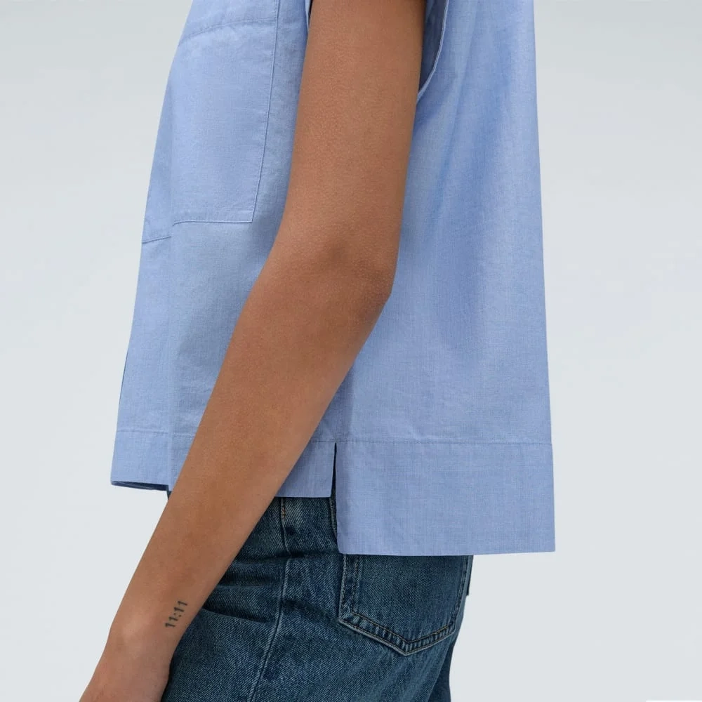 The Short-Sleeve Box Shirt | Slate Blue (2)
