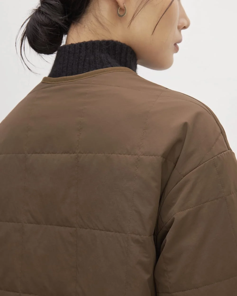 The ReNew Quilted Long Liner | Cocoa (4)