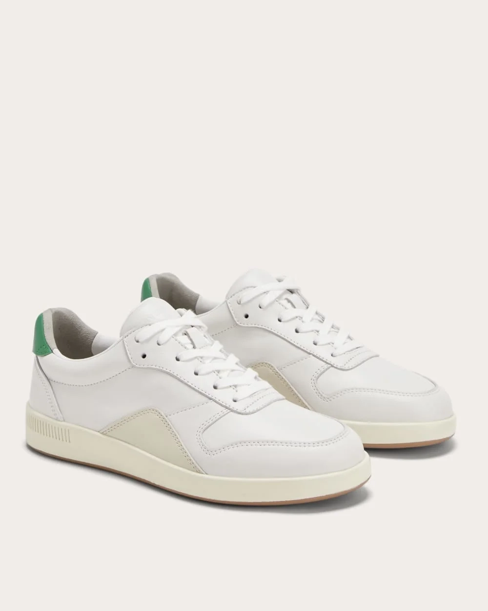 The Court Sneaker | White / Grass Green / Parchment (4)