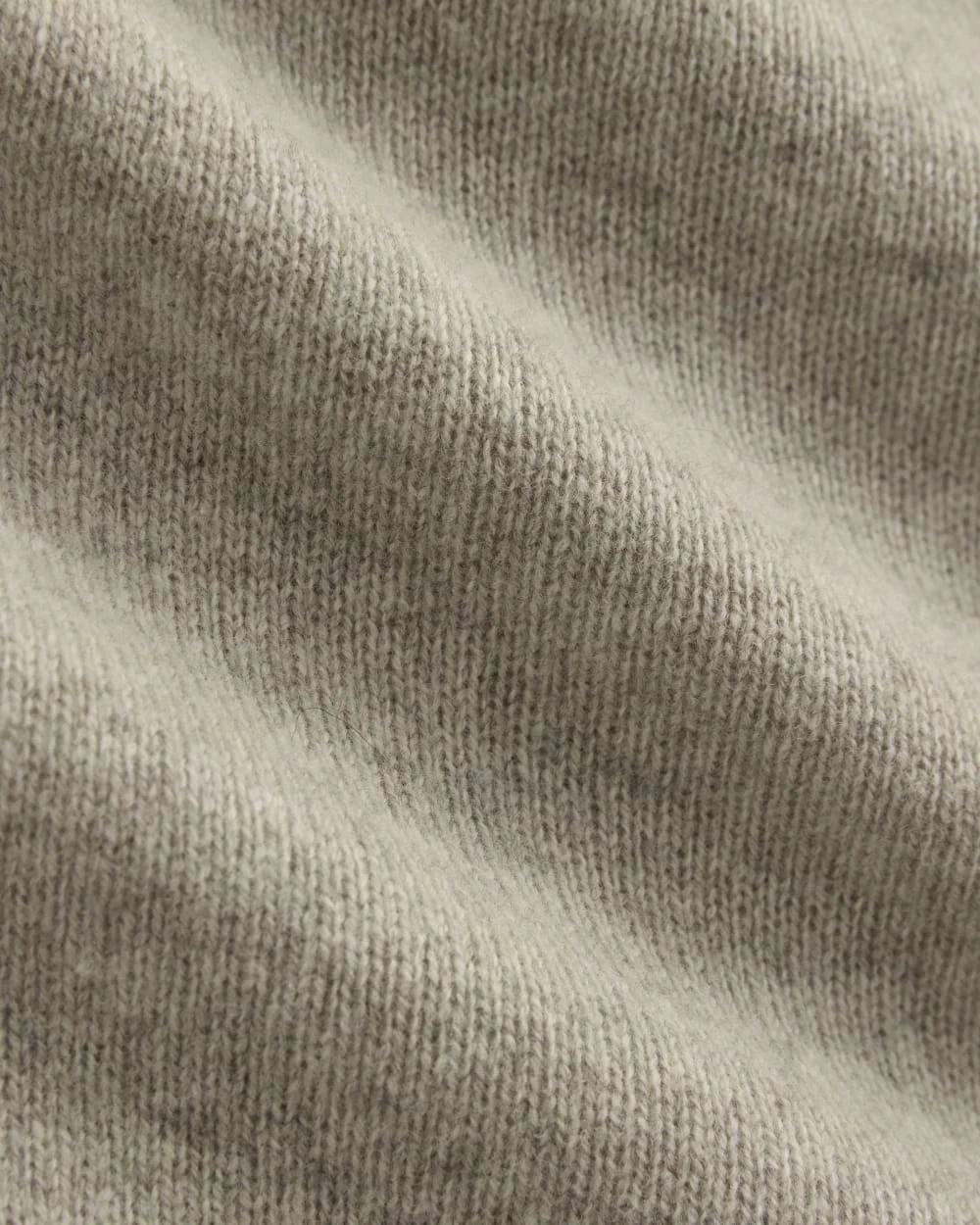 Luxe Merino Crew Cardigan | Heather Gravel (2)