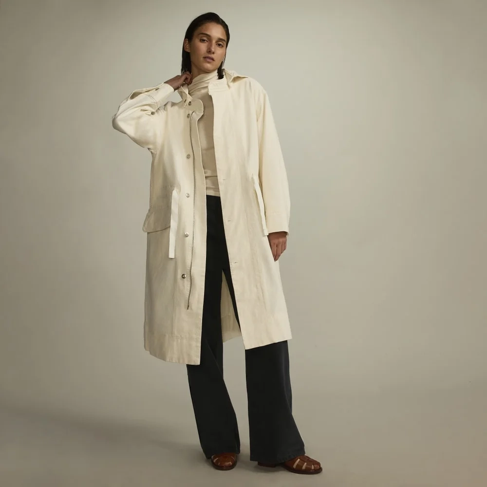 The Canvas Organic Cotton Parka | Bone (4)