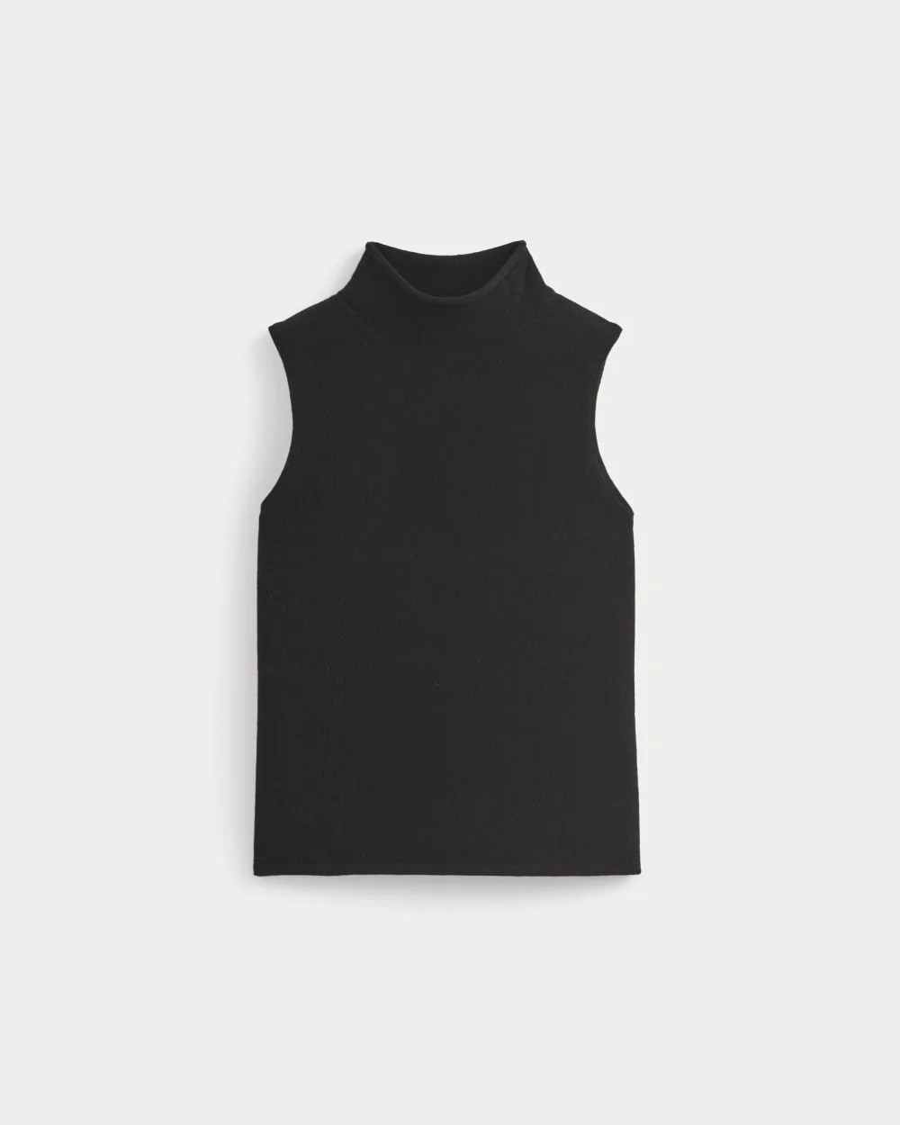 Cashmere Funnel-Neck Tank | Black (4)