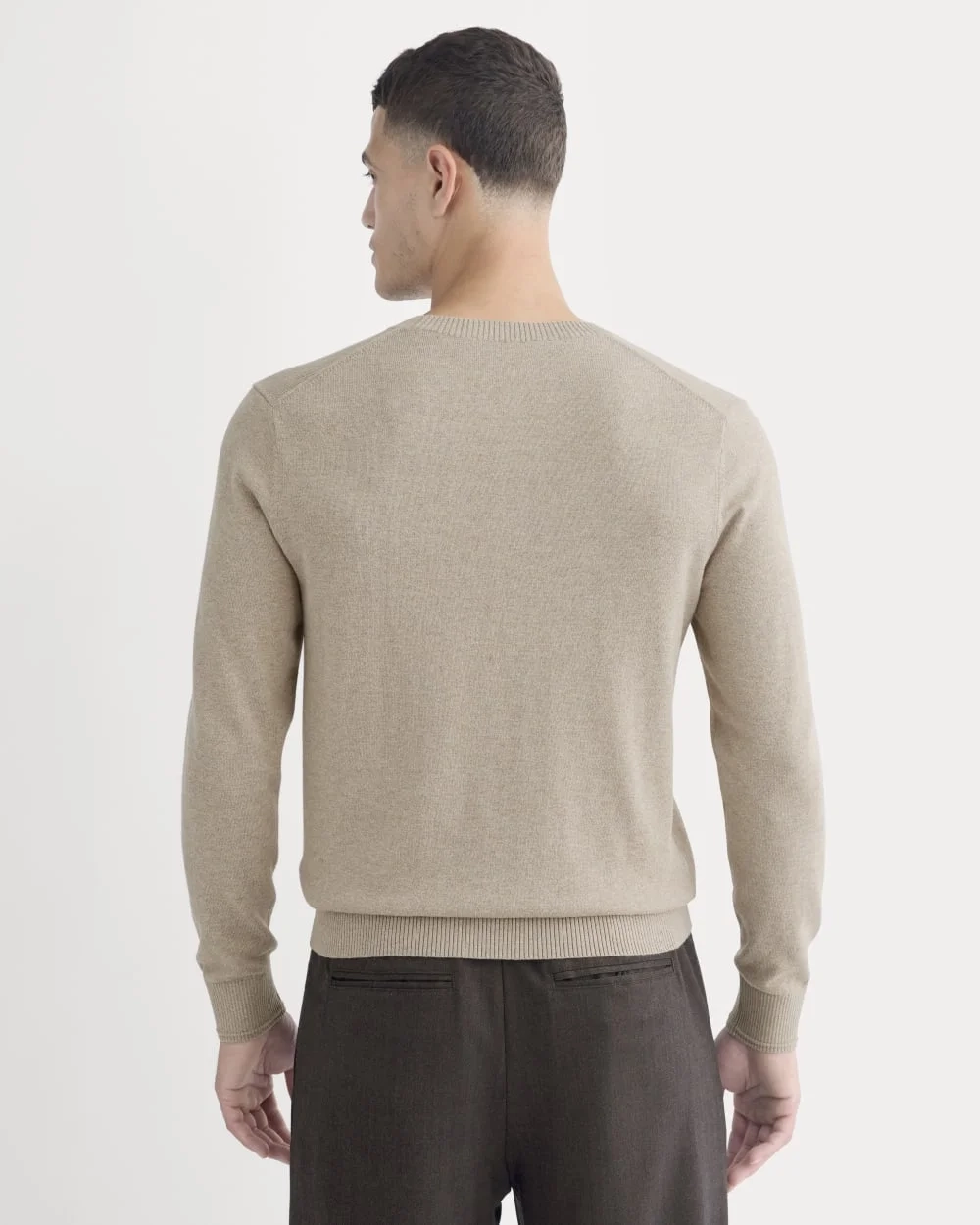 The No-Sweat Sweater | Uniform | Heathered Oatmeal (4)