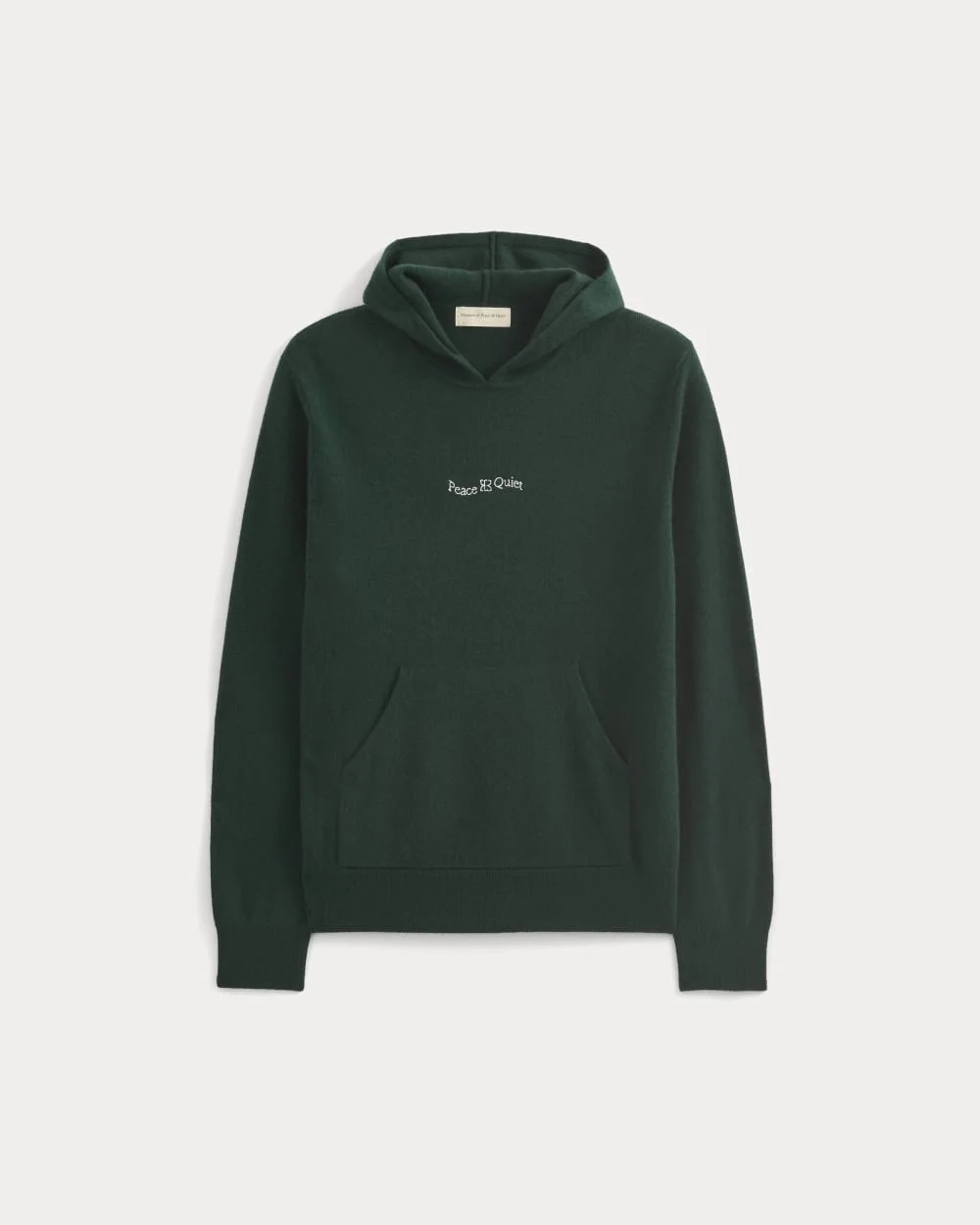 Everlane x Peace & Quiet Cashmere Hoodie | Pine (3)