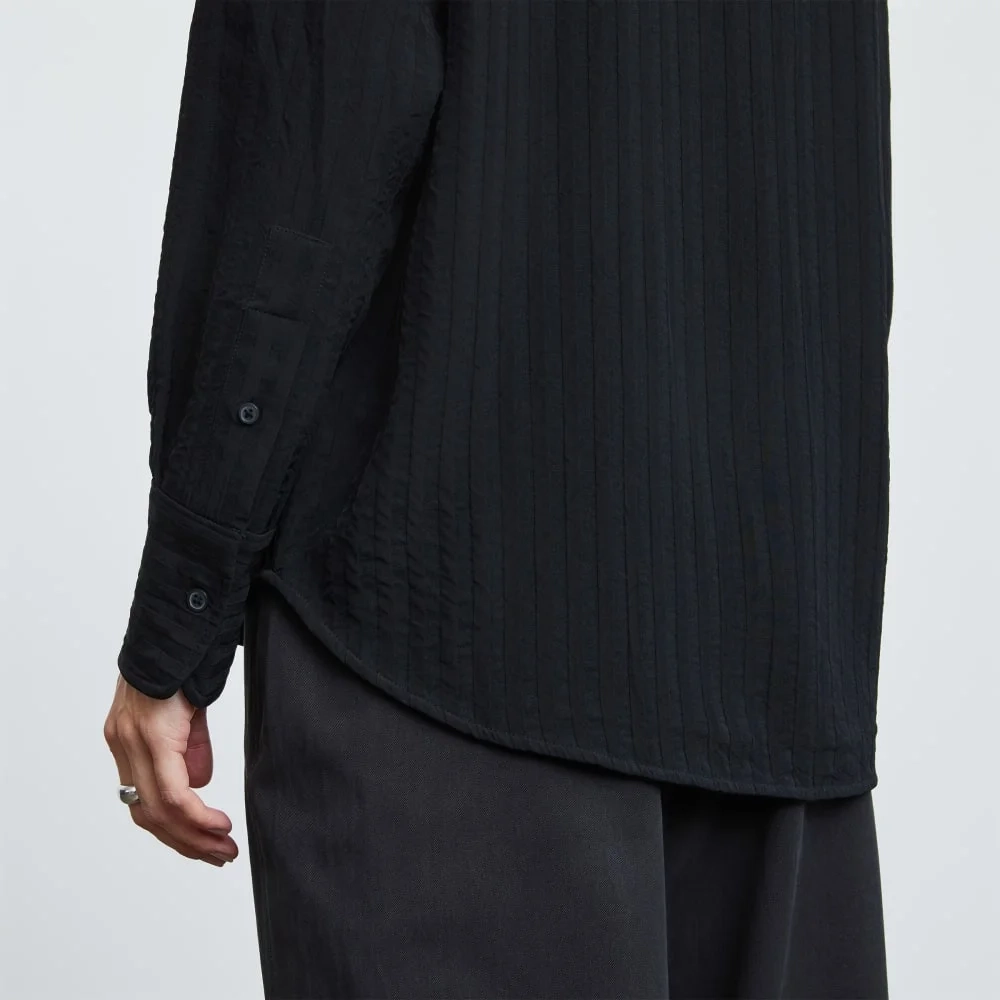 The City Stripe Shirt | Black (3)