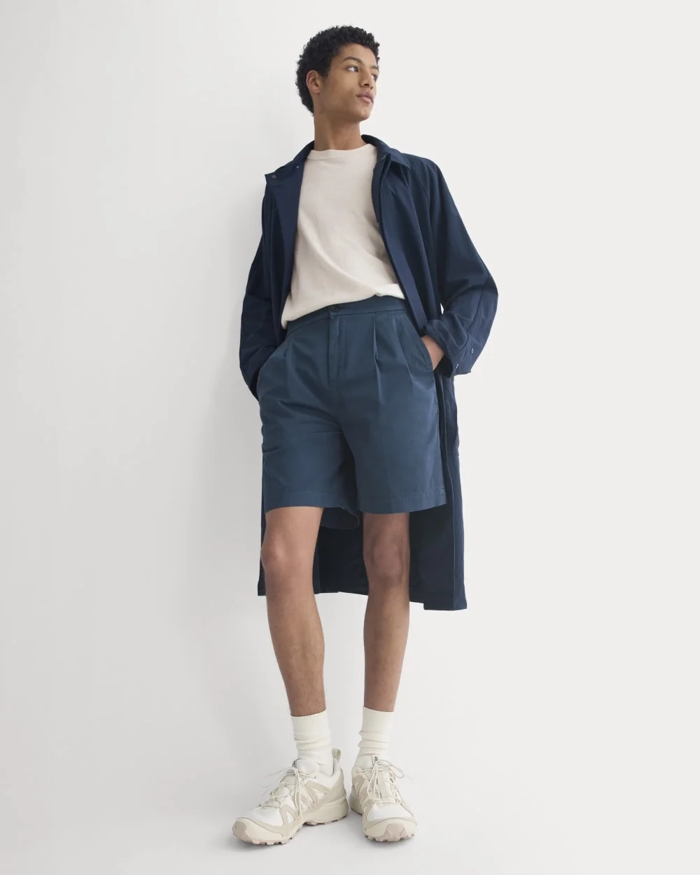 Pleated Easy Short | Midnight Navy (2)
