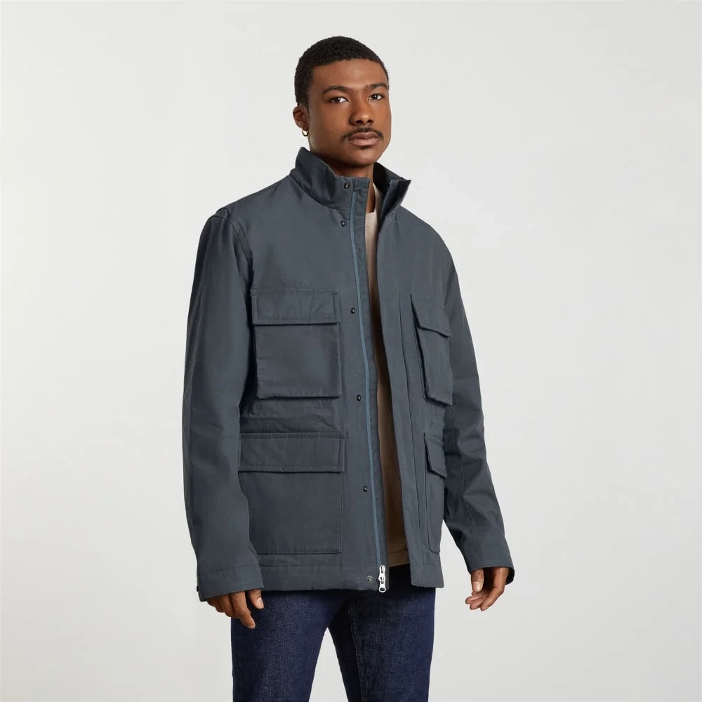 The Waxed Cotton Jacket | Slate (3)
