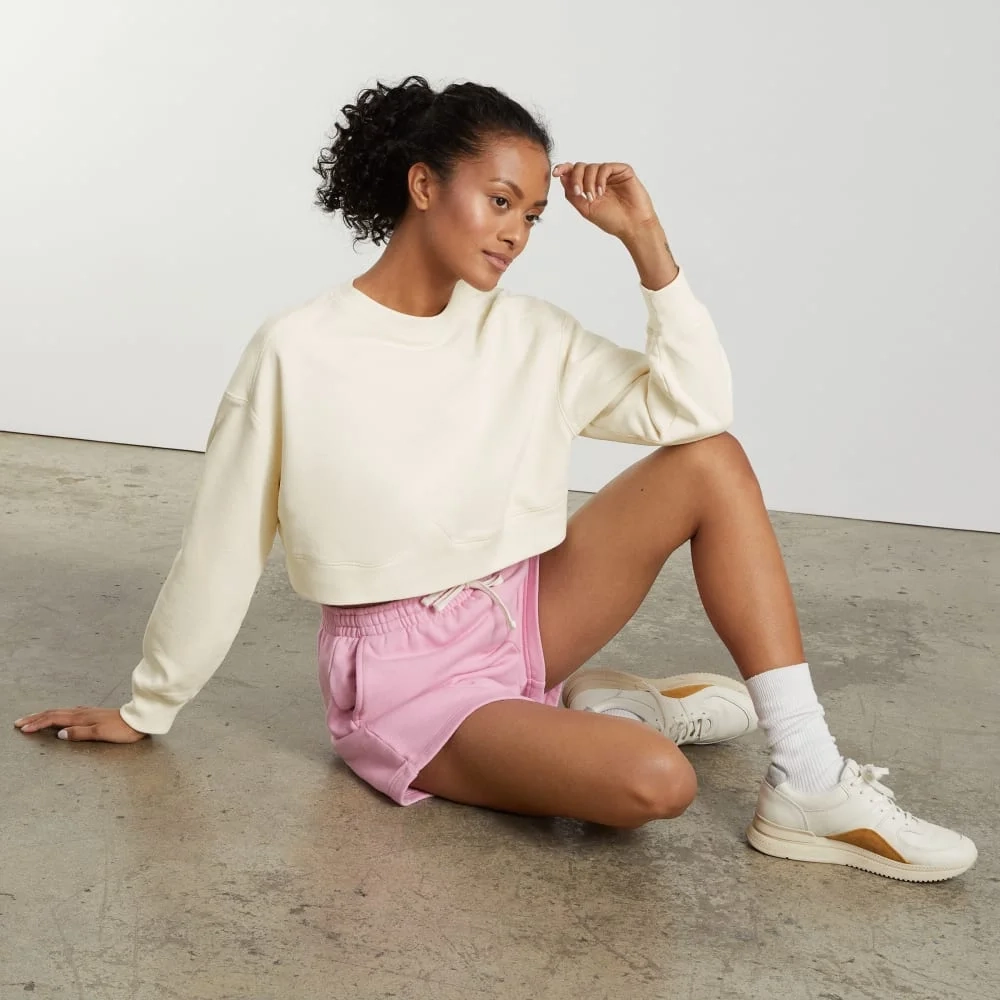 The Organic Cotton Cropped Crew | Canvas (2)