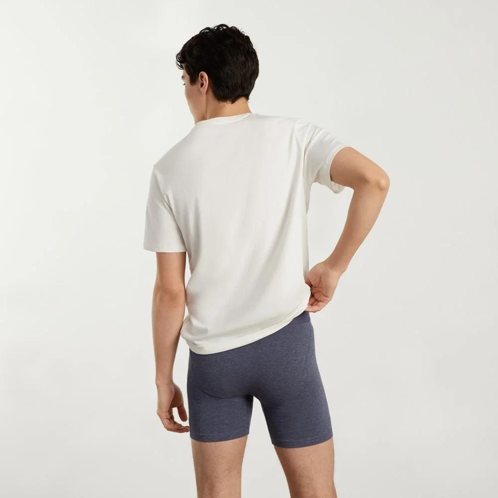 The Supima® Longer Boxer Brief | Uniform | Heather Blue (3)