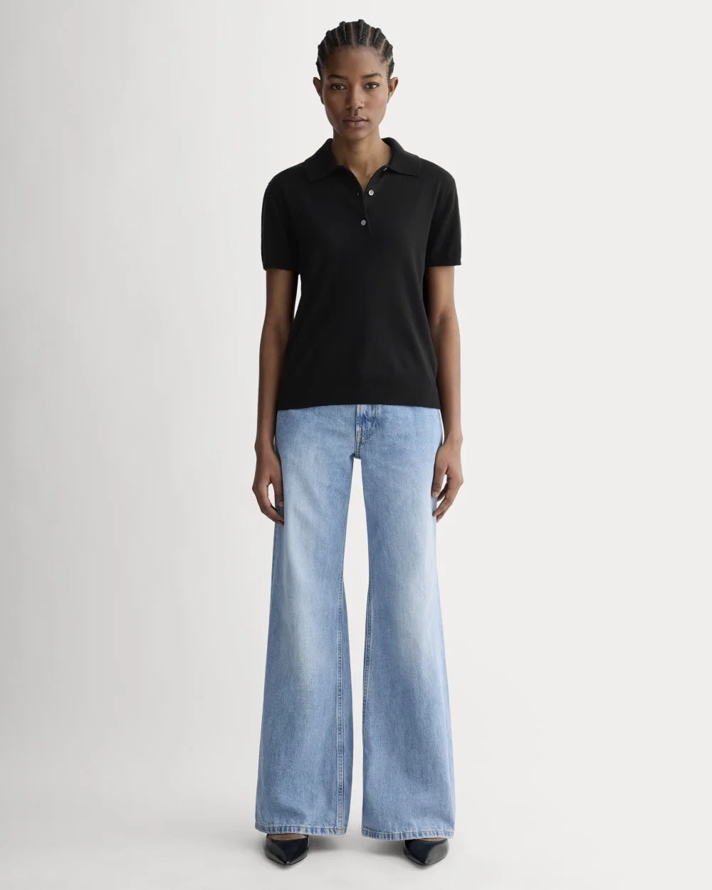 The Polo in Cotton Cashmere | Black (3)