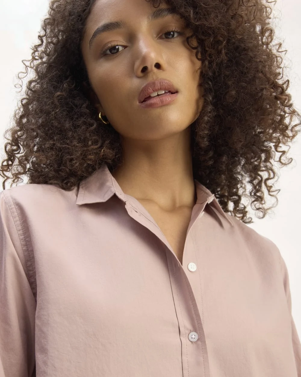 The Must-Have Shirt in Silky Cotton | Dusty Rose (2)