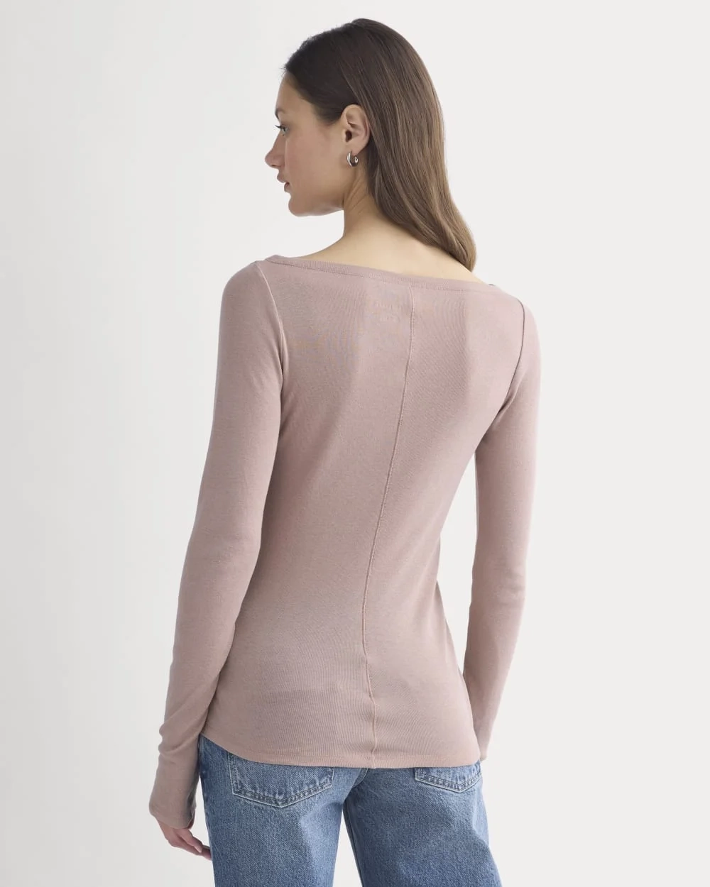 Tissue Boatneck Top | Dusty Rose (2)
