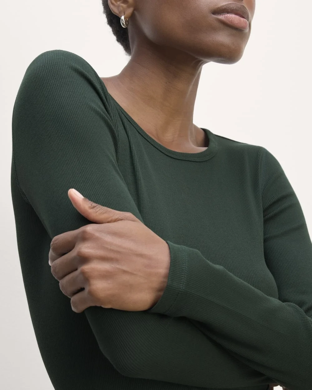 The Luxe Rib Long-Sleeve Crew | Scarab (2)