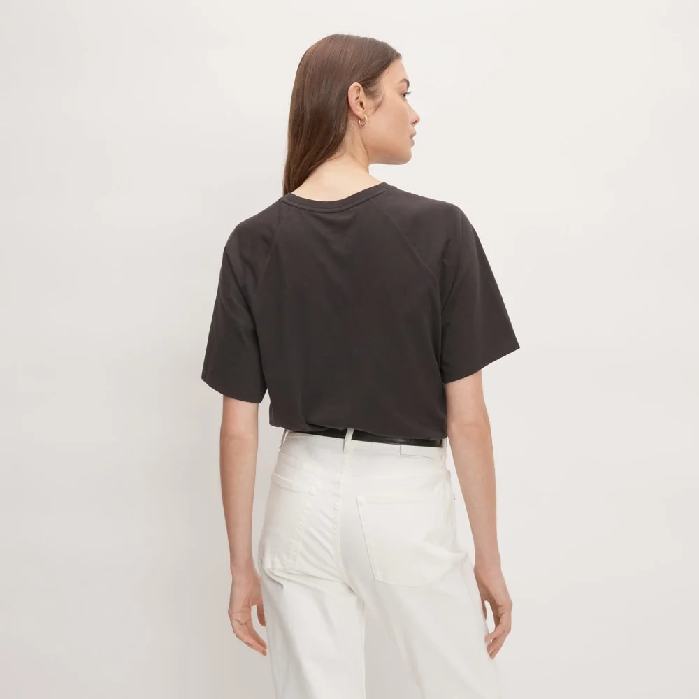 The Organic Cotton Raglan Tee | Vintage Black (4)