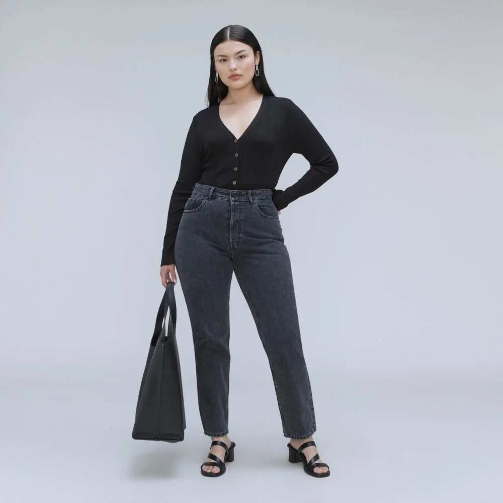 The '90s Cheeky Hourglass Jean | Washed Black | 26.5" Inseam