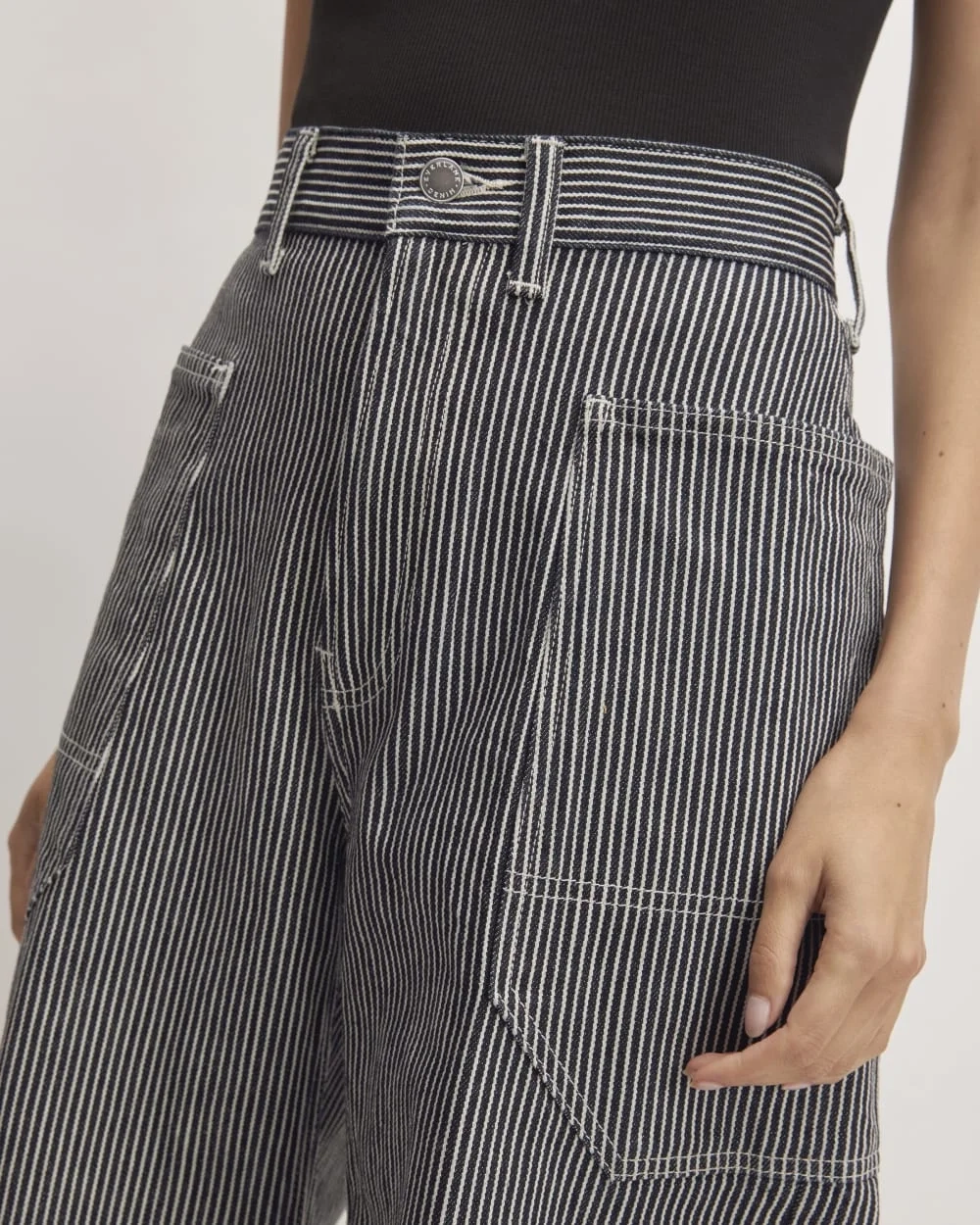 The Way-High® Gardener Cropped Jean | Hickory Stripe (3)