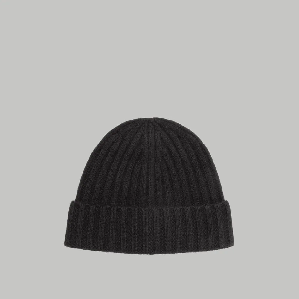 The Cashmere Beanie |  Black (4)