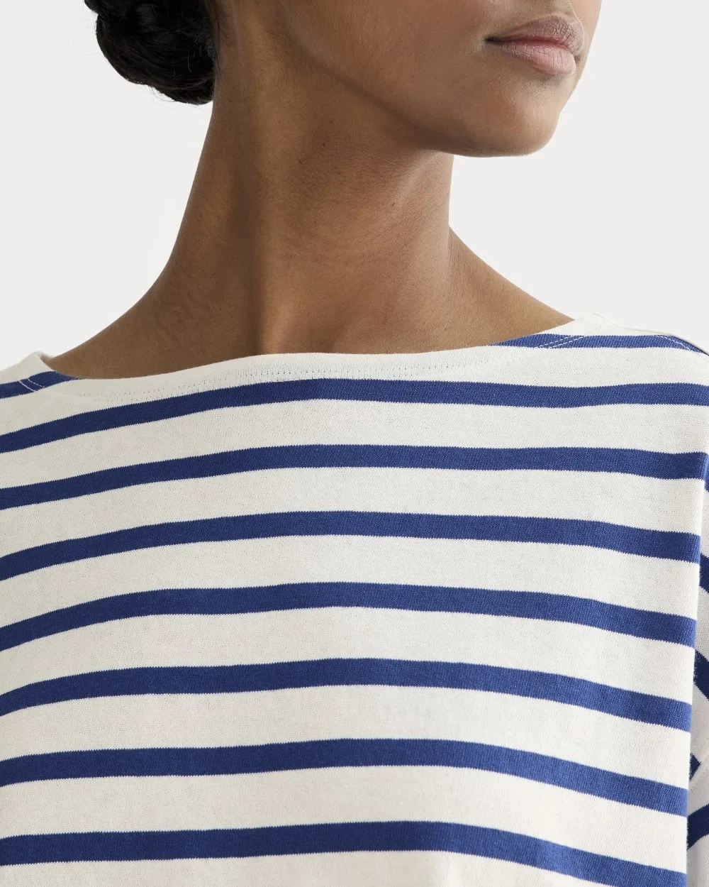 The Mariner Oversized Tee | Bone / Mazarine Blue (2)