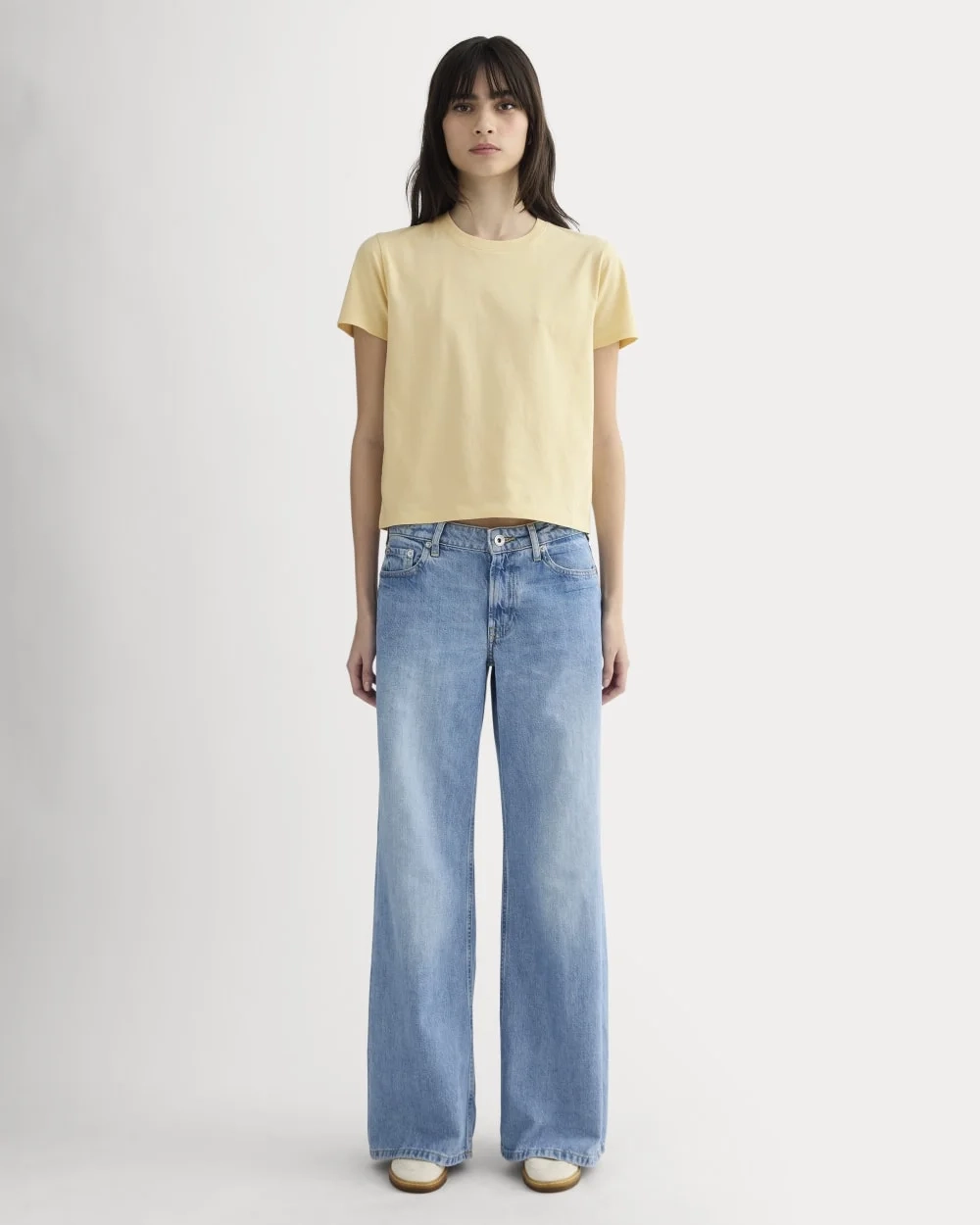 The Box-Cut Tee in Essential Cotton | Banana Crepe | No Pocket (2)