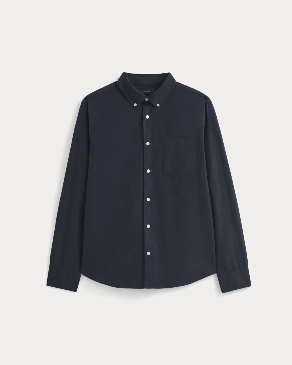 Washed Poplin Shirt | Navy (2)