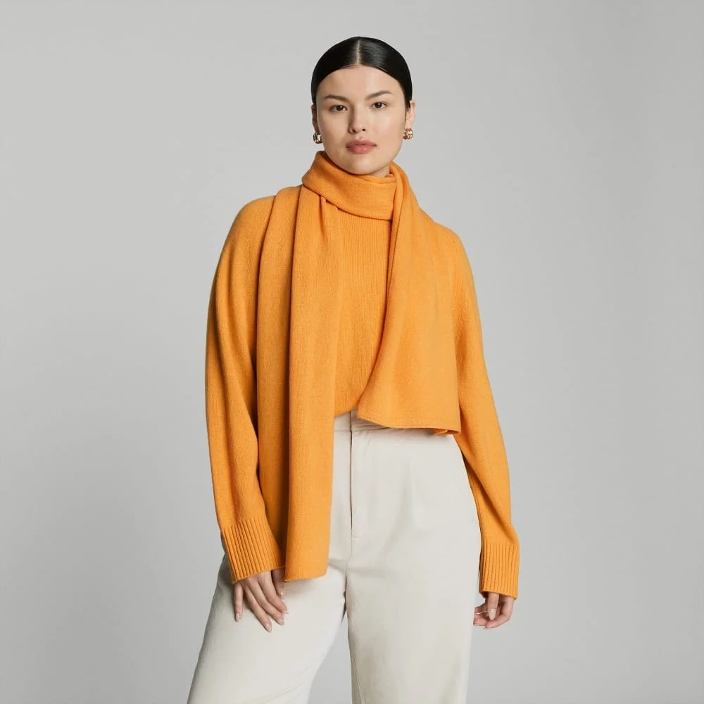 The Cashmere Scarf | Kumquat (2)