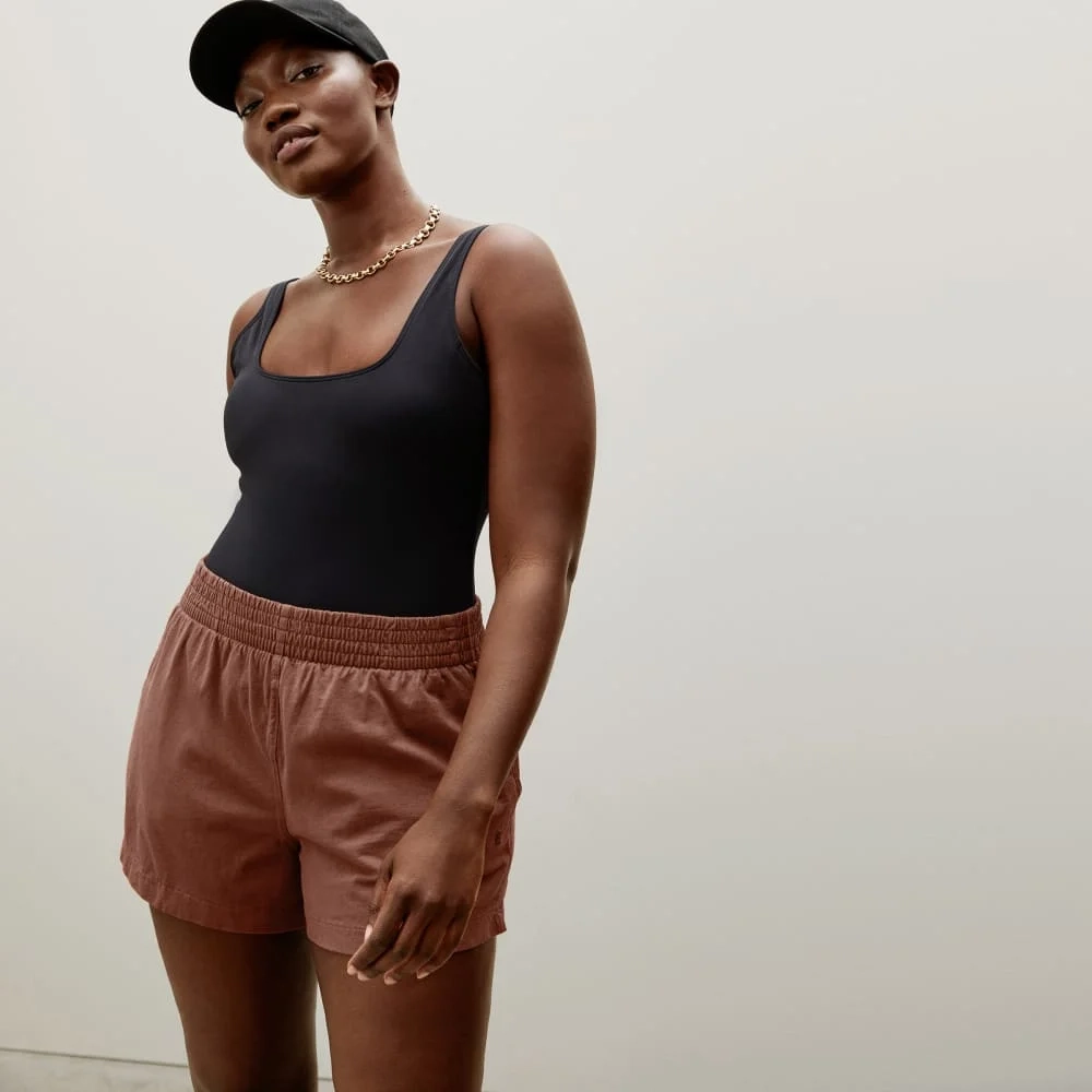 The Retro Jersey Short | Caramel (3)