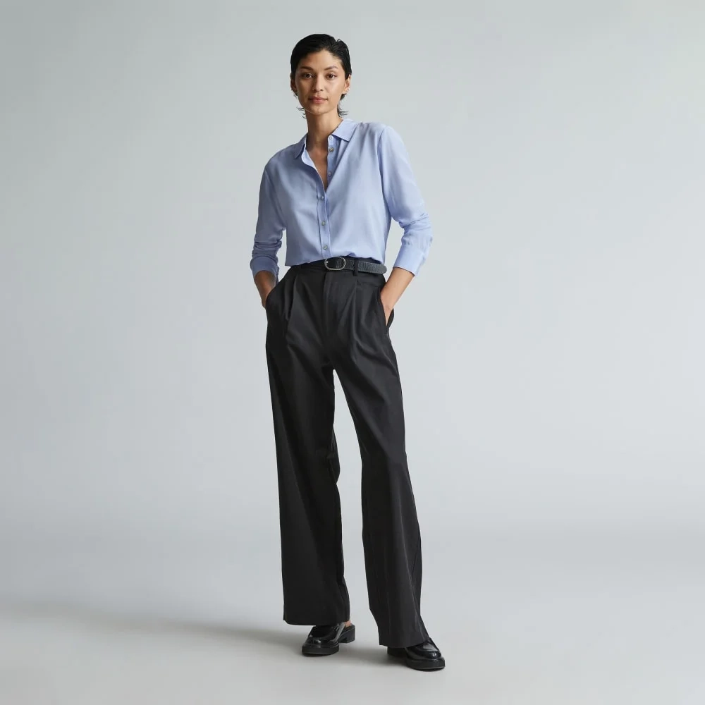 The Must-Have Shirt in Washable Silk | Periwinkle (3)