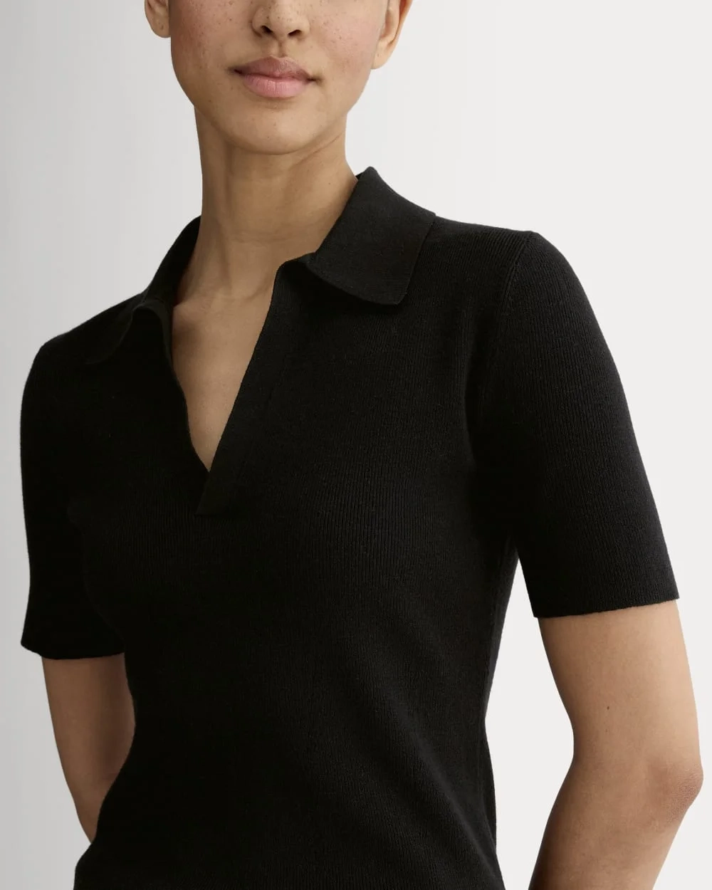 The Knit Polo | Black (3)