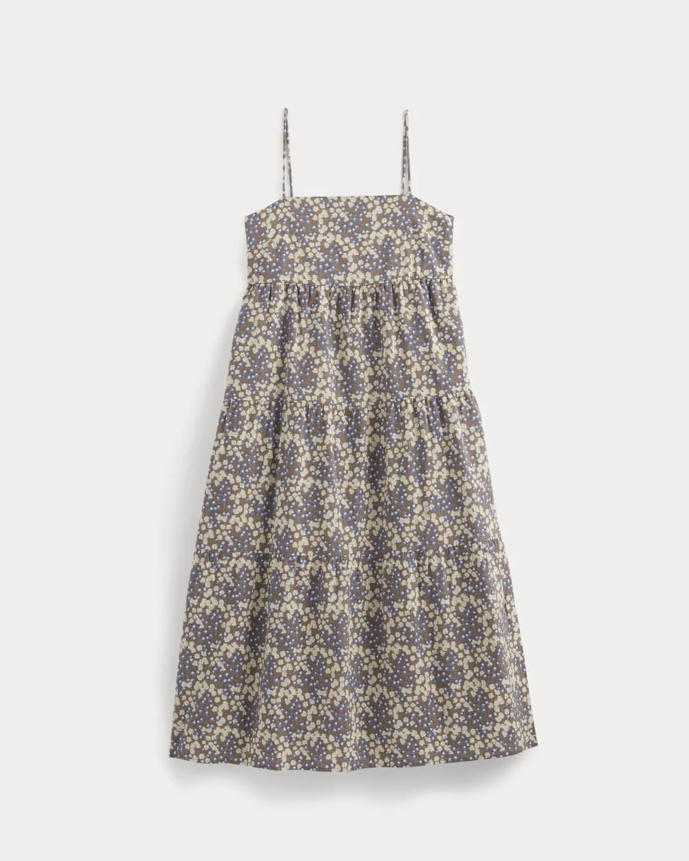 The Gauze Tiered Dress | Mocha Floral (3)