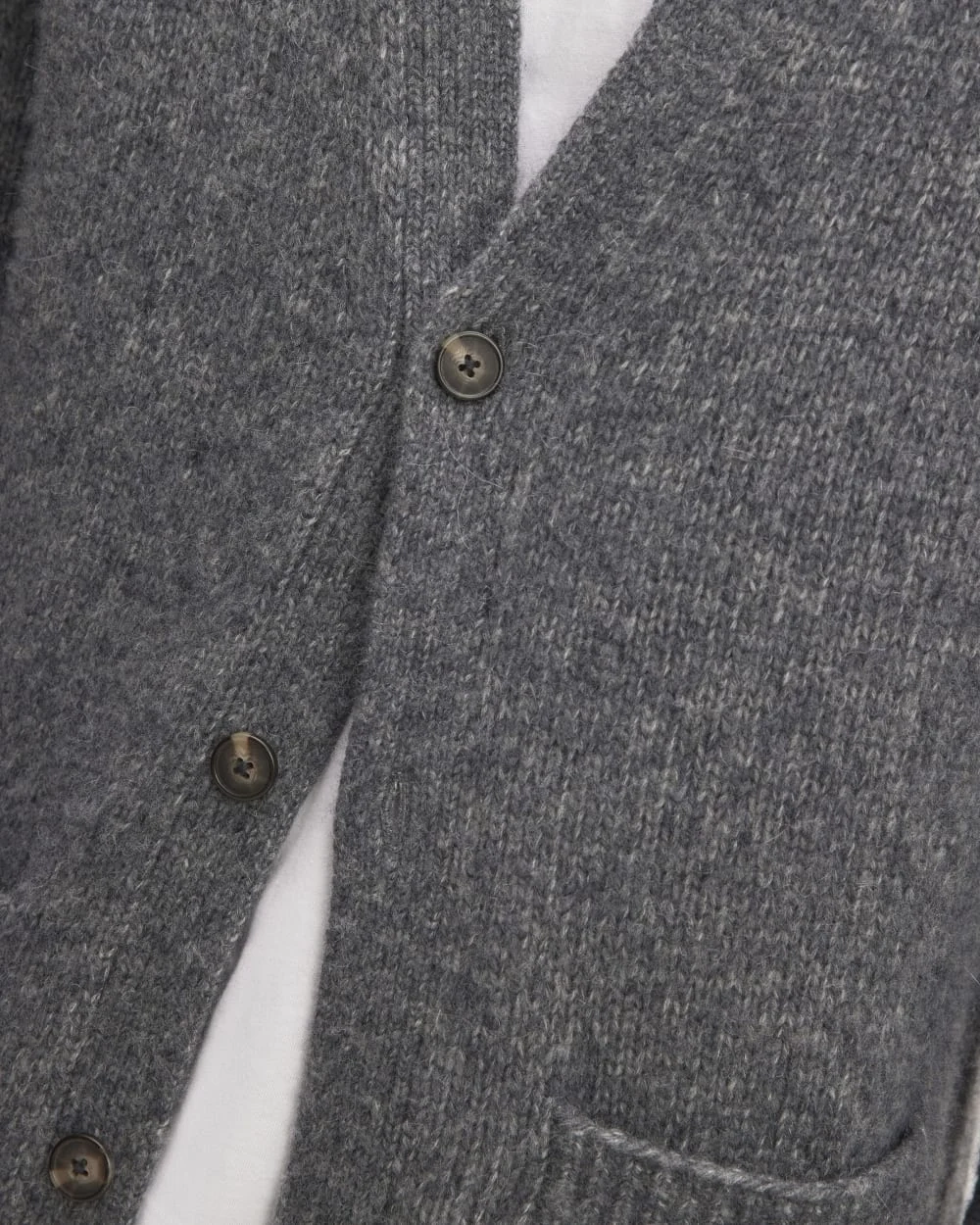 The Cloud Relaxed Cardigan | Heathered Dark Charcoal (7)